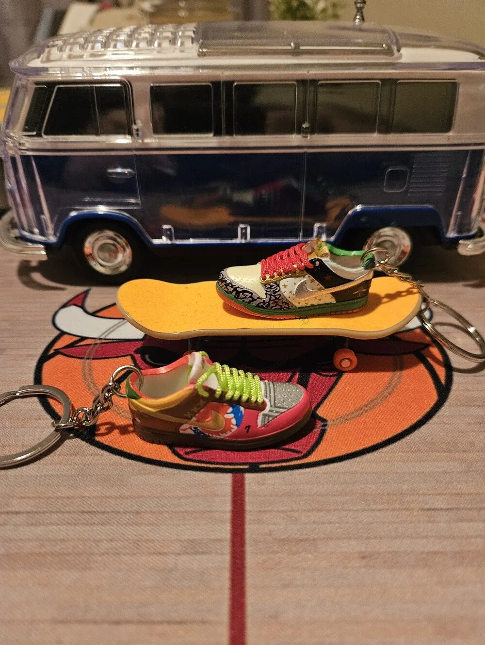 Pair of Mini sneaker keychain.
